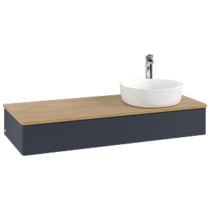 Villeroy & Boch Antao Waschtischunterschrank 1200x190x500mm L12151HG mit Beleuchtung mit Struktur FK/AP: HG/1