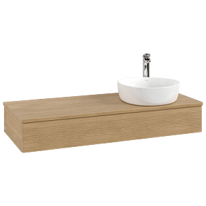 Villeroy & Boch Antao Waschtischunterschrank 1200x190x500mm L12151HN mit Beleuchtung mit Struktur FK/AP: HN/1