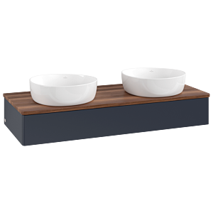 Meuble sous-vasque Villeroy &amp; Boch Antao 1200x190x500mm L13012HG avec éclairage FK/AP: HG/2