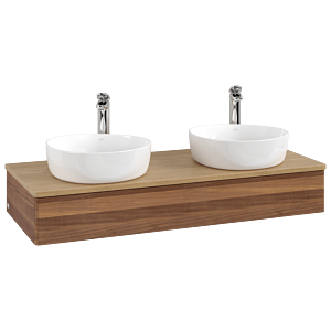 Meuble sous-vasque Villeroy &amp; Boch Antao 1200x190x500mm L13051HM avec éclairage FK/AP: HM/1