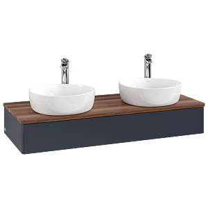 Meuble sous-vasque Villeroy &amp; Boch Antao 1200x190x500mm L13052HG avec éclairage FK/AP: HG/2