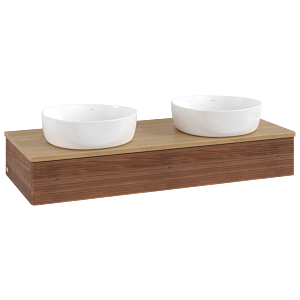 Villeroy & Boch Antao Waschtischunterschrank 1200x190x500mm L13111HM mit Beleuchtung mit Struktur FK/AP: HM/1