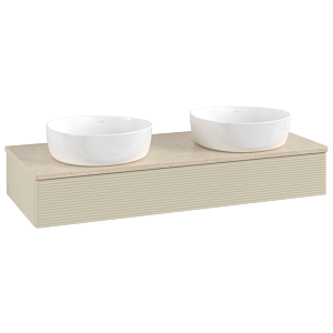 Meuble sous-vasque Villeroy &amp; Boch Antao 1200x190x500mm L13113HJ avec éclairage avec structure FK/AP: HJ/3