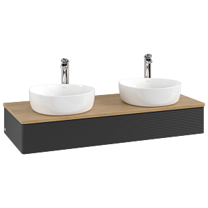 Villeroy & Boch Antao Waschtischunterschrank 1200x190x500mm L13151PD mit Beleuchtung mit Struktur FK/AP: PD/1