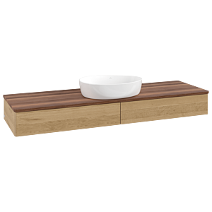 Villeroy & Boch Antao Waschtischunterschrank 1600x190x500mm L14012HN mit Beleuchtung FK/AP: HN/2