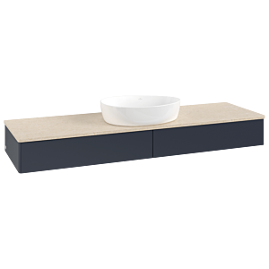 Meuble sous-vasque Villeroy &amp; Boch Antao 1600x190x500mm L14013HG avec éclairage FK/AP: HG/3