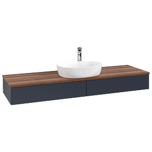 Meuble sous-vasque Villeroy &amp; Boch Antao 1600x190x500mm L14052HG avec éclairage FK/AP: HG/2