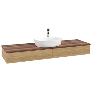 Villeroy & Boch Antao Waschtischunterschrank 1600x190x500mm L14052HN mit Beleuchtung FK/AP: HN/2