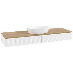 Meuble sous-vasque Villeroy &amp; Boch Antao 1600x190x500mm L14111MT avec éclairage avec structure FK/AP: MT/1