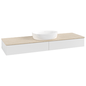 Villeroy & Boch Antao Waschtischunterschrank 1600x190x500mm L14113GF mit Beleuchtung mit Struktur FK/AP: GF/3