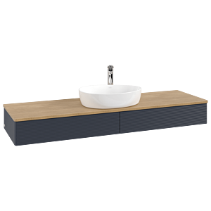 Villeroy &amp; Boch Antao vanity unit 1600x190x500mm L14151HG with lighting with structure FK/AP: HG/1