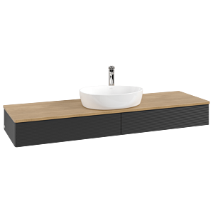 Meuble sous-vasque Villeroy &amp; Boch Antao 1600x190x500mm L14151PD avec éclairage avec structure FK/AP: PD/1