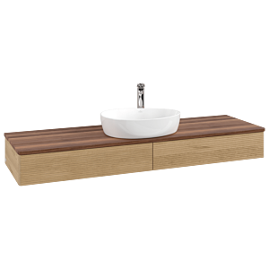Villeroy &amp; Boch Antao vanity unit 1600x190x500mm L14152HN with lighting with structure FK/AP: HN/2