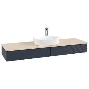 Meuble sous-vasque Villeroy &amp; Boch Antao 1600x190x500mm L14153HG avec éclairage avec structure FK/AP: HG/3