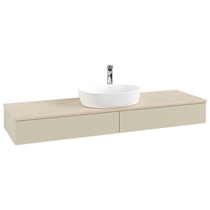 Villeroy & Boch Antao Waschtischunterschrank 1600x190x500mm L14153HJ mit Beleuchtung mit Struktur FK/AP: HJ/3