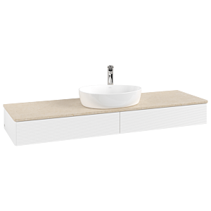 Villeroy &amp; Boch Antao vanity unit 1600x190x500mm L14153MT with lighting with structure FK/AP: MT/3