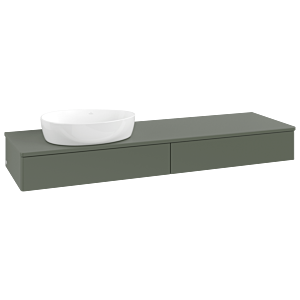 Meuble sous-vasque Villeroy &amp; Boch Antao 1600x190x500mm L15010HL avec éclairage FK/AP: HL/0
