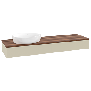 Meuble sous-vasque Villeroy &amp; Boch Antao 1600x190x500mm L15012HJ avec éclairage FK/AP: HJ/2