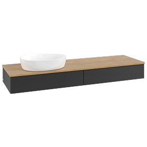Meuble sous-vasque Villeroy &amp; Boch Antao 1600x190x500mm L15111PD avec éclairage avec structure FK/AP: PD/1