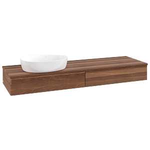 Villeroy & Boch Antao Waschtischunterschrank 1600x190x500mm L15112HM mit Beleuchtung mit Struktur FK/AP: HM/2