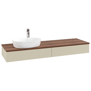 Villeroy & Boch Antao Waschtischunterschrank 1600x190x500mm L15152HJ mit Beleuchtung mit Struktur FK/AP: HJ/2