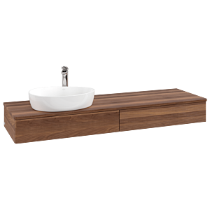 Villeroy & Boch Antao Waschtischunterschrank 1600x190x500mm L15152HM mit Beleuchtung mit Struktur FK/AP: HM/2