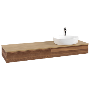 Meuble sous lavabo Villeroy &amp; Boch Antao 1600x190x500mm L16051HM avec éclairage FK/AP: HM/1