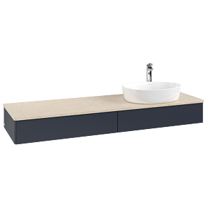 Meuble sous-vasque Villeroy &amp; Boch Antao 1600x190x500mm L16053HG avec éclairage FK/AP: HG/3
