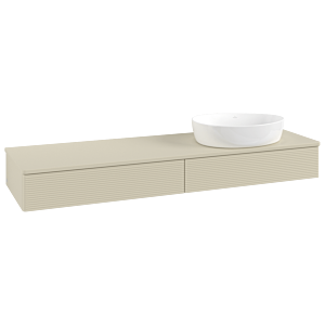 Meuble sous-vasque Villeroy &amp; Boch Antao 1600x190x500mm L16110HJ avec éclairage avec structure FK/AP: HJ/0