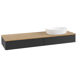 Villeroy & Boch Antao Waschtischunterschrank 1600x190x500mm L16111PD mit Beleuchtung mit Struktur FK/AP: PD/1