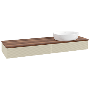 Villeroy & Boch Antao Waschtischunterschrank 1600x190x500mm L16112HJ mit Beleuchtung mit Struktur FK/AP: HJ/2