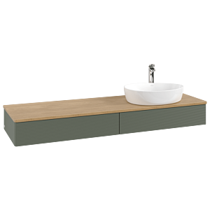 Villeroy & Boch Antao Waschtischunterschrank 1600x190x500mm L16151HL mit Beleuchtung mit Struktur FK/AP: HL/1