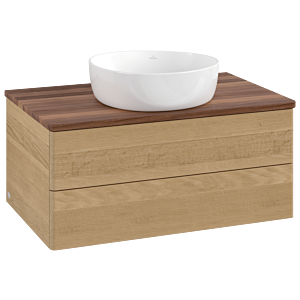 Meuble sous-vasque Villeroy &amp; Boch Antao 800x360x500mm L19012HN avec éclairage FK/AP: HN/2