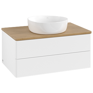 Villeroy & Boch Antao Waschtischunterschrank 800x360x500mm L19111MT mit Beleuchtung mit Struktur FK/AP: MT/1