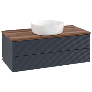 Villeroy & Boch Antao Waschtischunterschrank 1000x360x500mm L20112HG mit Beleuchtung mit Struktur FK/AP: HG/2