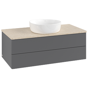 Villeroy & Boch Antao Waschtischunterschrank 1000x360x500mm L20113GK mit Beleuchtung mit Struktur FK/AP: GK/3