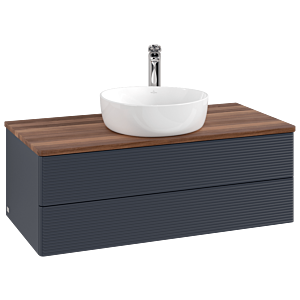 Villeroy & Boch Antao Waschtischunterschrank 1000x360x500mm L20152HG mit Beleuchtung mit Struktur FK/AP: HG/2