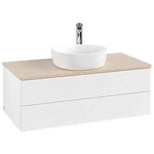 Villeroy & Boch Antao Waschtischunterschrank 1000x360x500mm L20153MT mit Beleuchtung mit Struktur FK/AP: MT/3