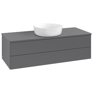 Villeroy &amp; Boch Antao vanity unit 1200x360x500mm L21050GK with lighting FK/AP: GK/0