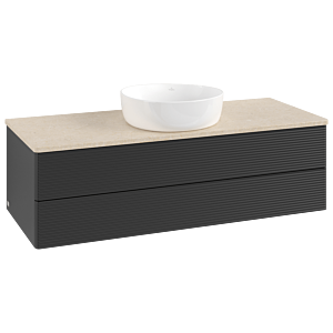 Villeroy & Boch Antao Waschtischunterschrank 1200x360x500mm L21113PD mit Beleuchtung mit Struktur FK/AP: PD/3