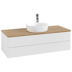 Villeroy & Boch Antao Waschtischunterschrank 1200x360x500mm L21151GF mit Beleuchtung mit Struktur FK/AP: GF/1