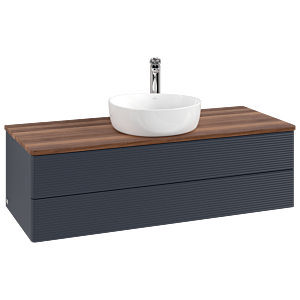 Villeroy & Boch Antao Waschtischunterschrank 1200x360x500mm L21152HG mit Beleuchtung mit Struktur FK/AP: HG/2