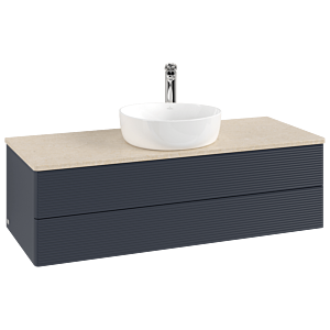 Villeroy & Boch Antao Waschtischunterschrank 1200x360x500mm L21153HG mit Beleuchtung mit Struktur FK/AP: HG/3