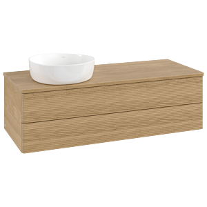 Villeroy & Boch Antao Waschtischunterschrank 1200x360x500mm L22111HN mit Beleuchtung mit Struktur FK/AP: HN/1