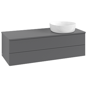 Villeroy & Boch Antao Waschtischunterschrank 1200x360x500mm L23110GK mit Beleuchtung mit Struktur FK/AP: GK/0