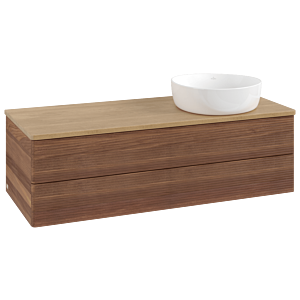 Villeroy & Boch Antao Waschtischunterschrank 1200x360x500mm L23111HM mit Beleuchtung mit Struktur FK/AP: HM/1