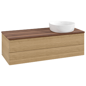 Villeroy & Boch Antao Waschtischunterschrank 1200x360x500mm L23112HN mit Beleuchtung mit Struktur FK/AP: HN/2