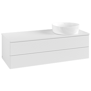 Villeroy & Boch Antao Waschtischunterschrank 1200x360x500mm L23150GF mit Beleuchtung mit Struktur FK/AP: GF/0