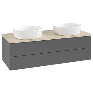 Meuble sous-vasque Villeroy &amp; Boch Antao 1200x360x500mm L24013GK avec éclairage FK/AP: GK/3