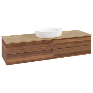 Villeroy &amp; Boch Antao vanity unit 1600x360x500mm L25011HM with lighting FK/AP: HM/1